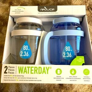 2 piece water mugs. 80oz/2.36L
